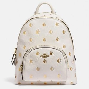 COACH CARRIE BACKPACK 23 WITH APPLE PRINT
